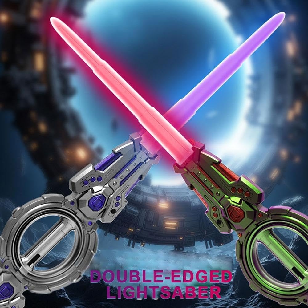 Toy Double Ended Retractable Double Edge Lightsaber.