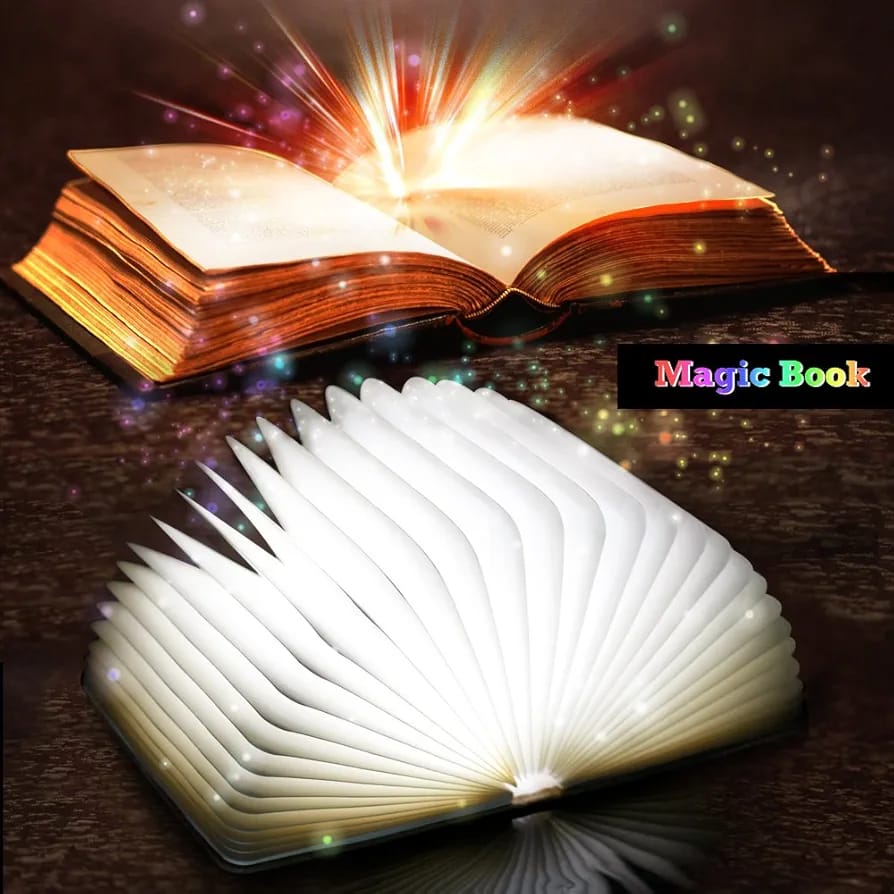 Wooden Book Light