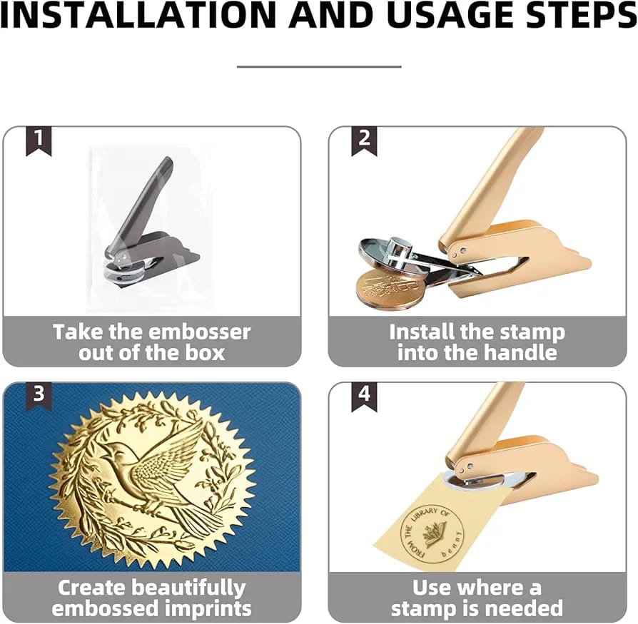CUSTOM EMBOSSER FOR BOOKS