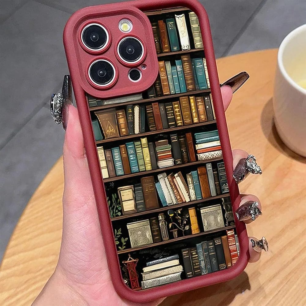 Book Shelf Silicone iPhone Case