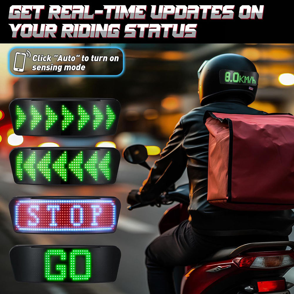 motorcycle helmet led display screen